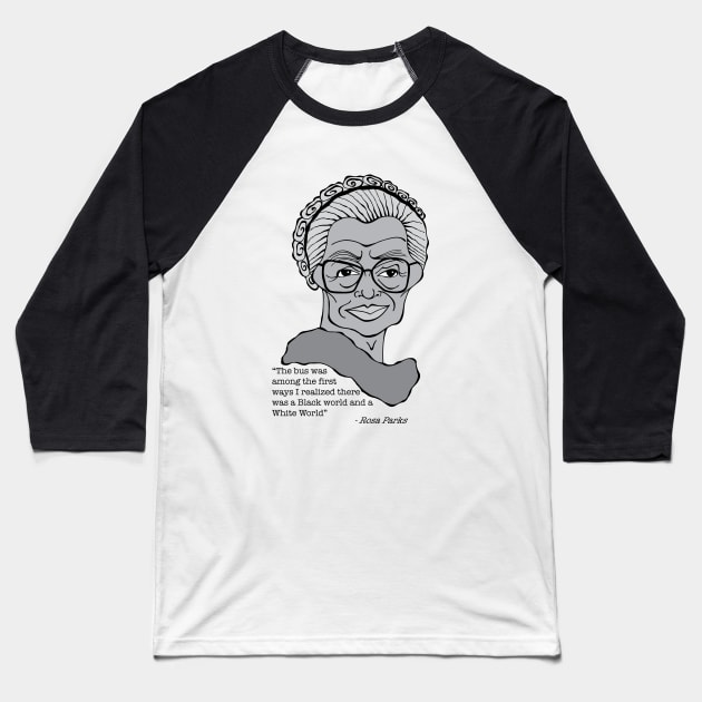 CIVIL RIGHTS LEADER Baseball T-Shirt by cartoonistguy